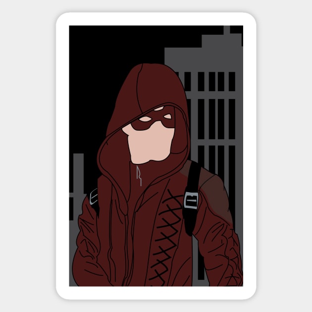 Colton Haynes as Red Arrow Sticker by DaniVan